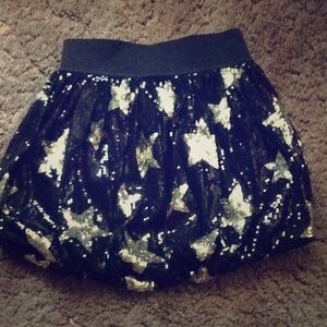 Black star skirt